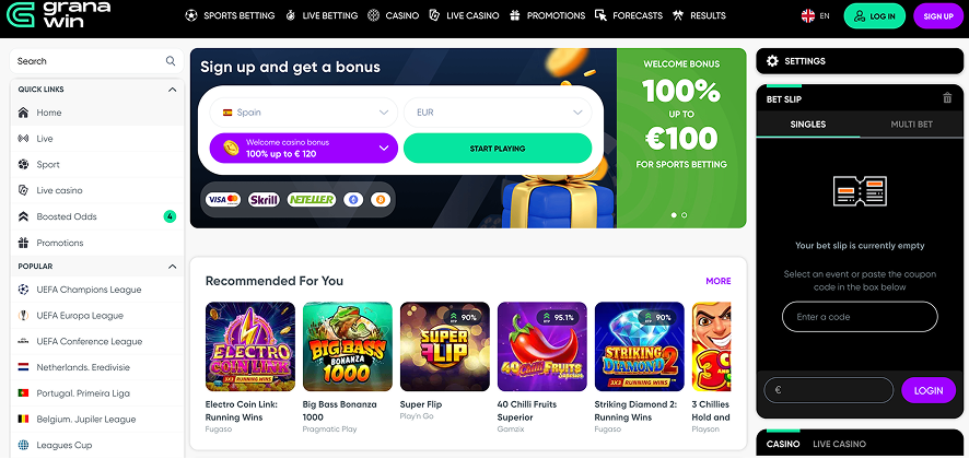 Granawin Official Betting Site